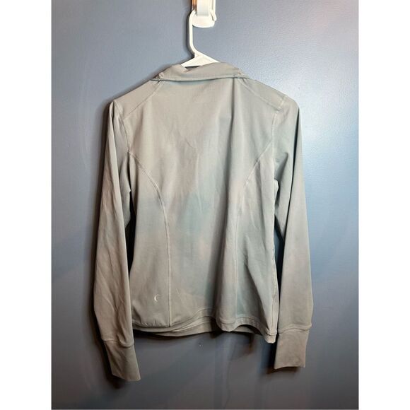 Zyia Active Women's Gray Zip Front High Neck Long Sleeve Jacket Size Medium - Picture 5 of 6